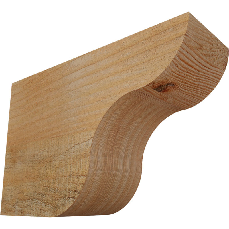 Queue de chevron Carmel, Douglas, 8"H x 4"W x 12"L