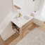 Meuble-lavabo mural avec lavabo en céramique-528267842