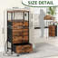 40cm W Metal Bedside Table-918141715