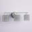 Frances Iron/Chevron Pattern Glass Farmhouse Cottage LED Vanity Light-573763396