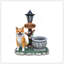 Décoration de jardin pour chien assis Akita