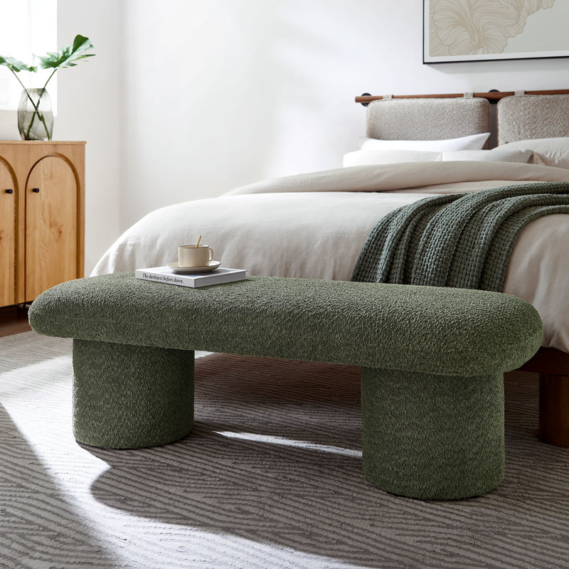 Banc en velours Orla Performance taupe, Sauge