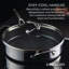 Circulon Clad Stainless Steel Sauté Pan with Lid and Hybrid SteelShield and Nonstick Technology, 5 Quart