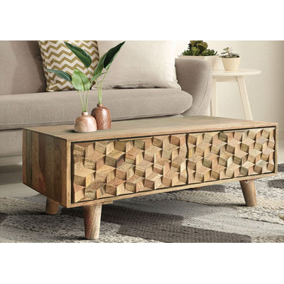 Four Leg Coffee Table with Storage
