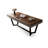 Walnut Rectangular Manufactured Wood Writing desk with drawers desk-1970537770