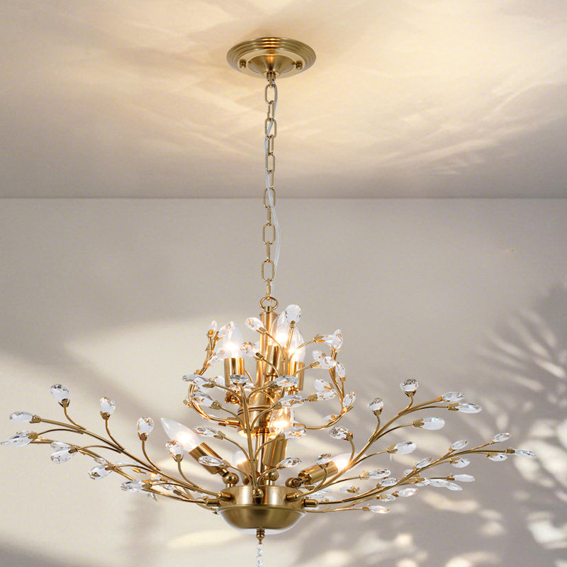 29.5 Inch 7-Branch Crystal Chandelier