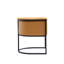 Fauteuil rembourré en similicuir Virgil-455373718