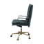 Chaise de bureau pivotante en cuir avec hauteur ajustable Porter-128760506