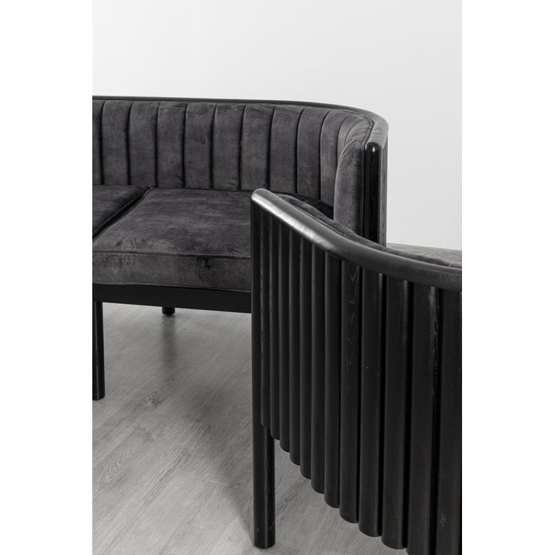 Alton Loveseat, Gray, Black