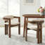 Chaise brune Pamplona avec cuir blanc