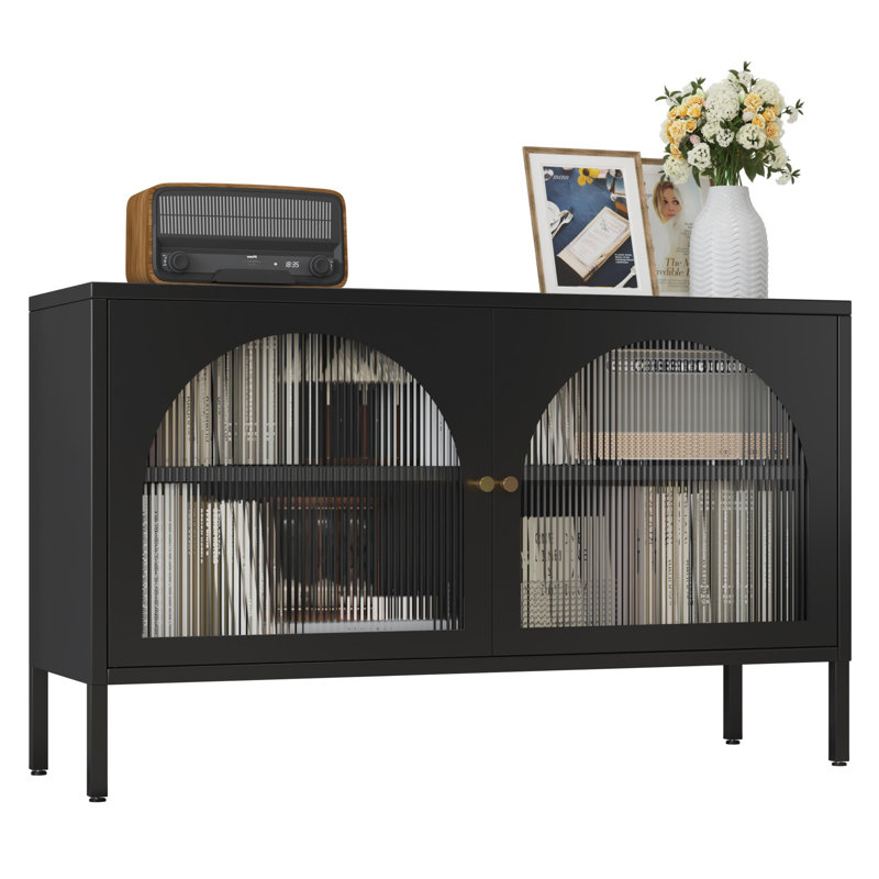 Metal Storage Cabinet，2 Door Accent Cabinet，tv Stand With Doors And Adjustable Shelf，metal Locker Nightstand&sideboard Buffet Cabinet&bookshelf&cupboard For Home,office,living Room