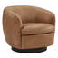 Fauteuil demi-tonneau en cuir Marcy Geniue-2097561554