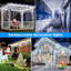 1500cm LED Solar Powered 600 - Bulb Cord String Light-356913850