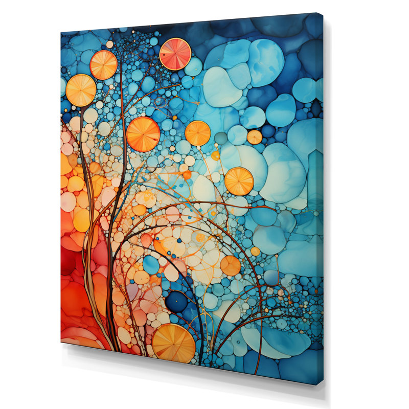 Mosaïque abstraite sur toile, H 44 po x l 34 po x P 1,5 po, Toile tendue