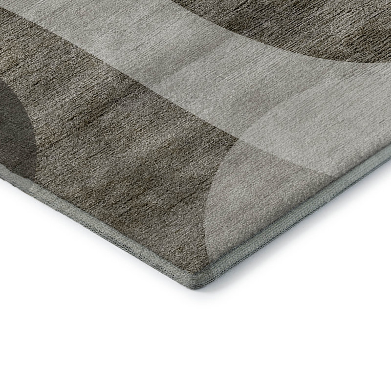 Tapis taupe lavable à la machine Premium, Rectangle 10 pi x 14 pi
