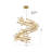 Transitional 18-Light Aluminum Branch Chandelier 