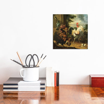 Still Life with a, Black Disk and White Background 1 Piece Wrapped Canvas Painting