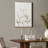 Gold Leaf & White Textured Canvas Wall Art, 31.5" H wood Framed Botanical Decor