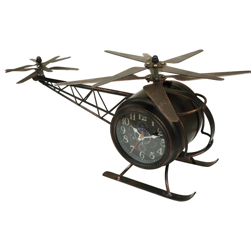 Horloge de table hélicoptère