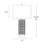 Lampe de table en verre Eyrich