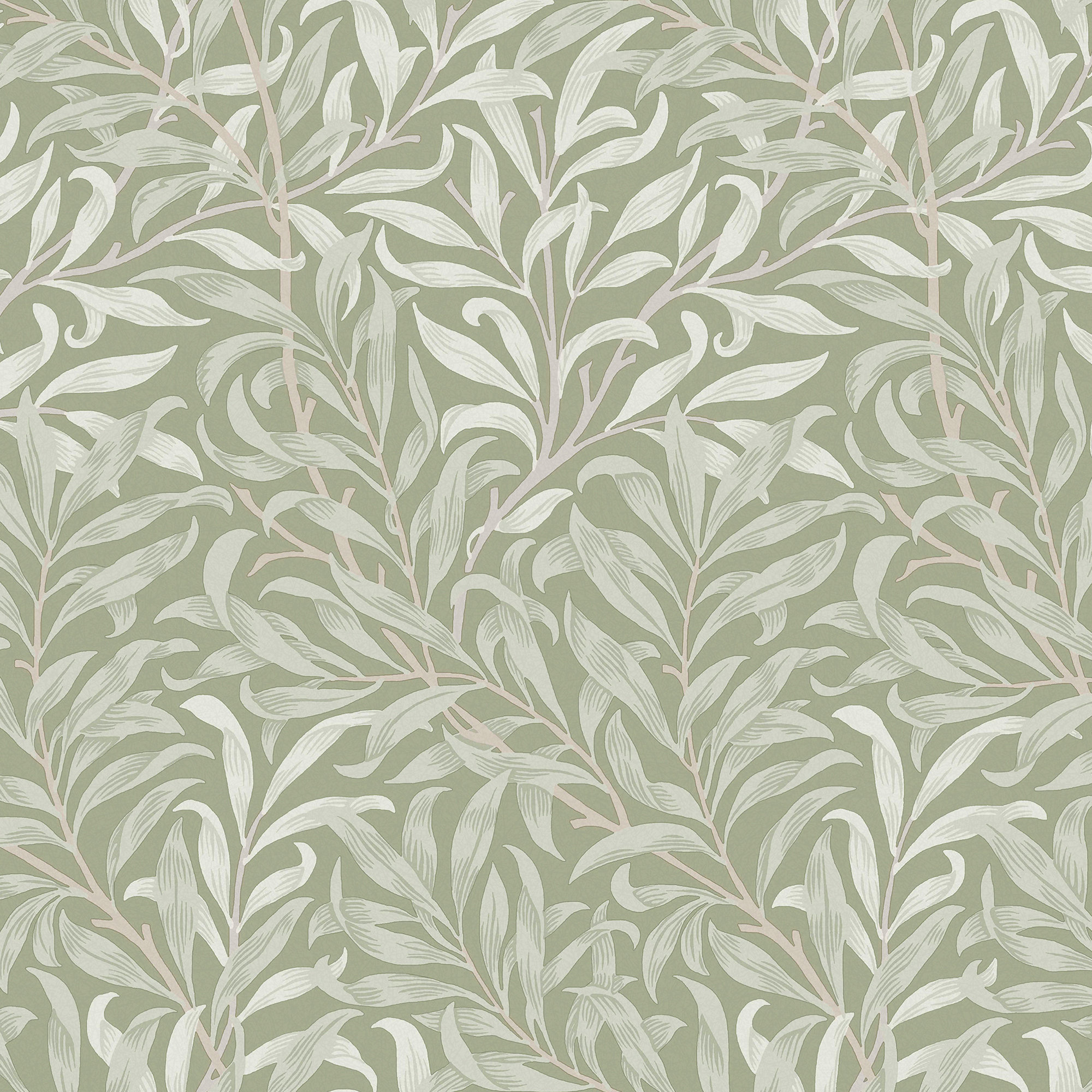 Floral Wallpaper, Sage
