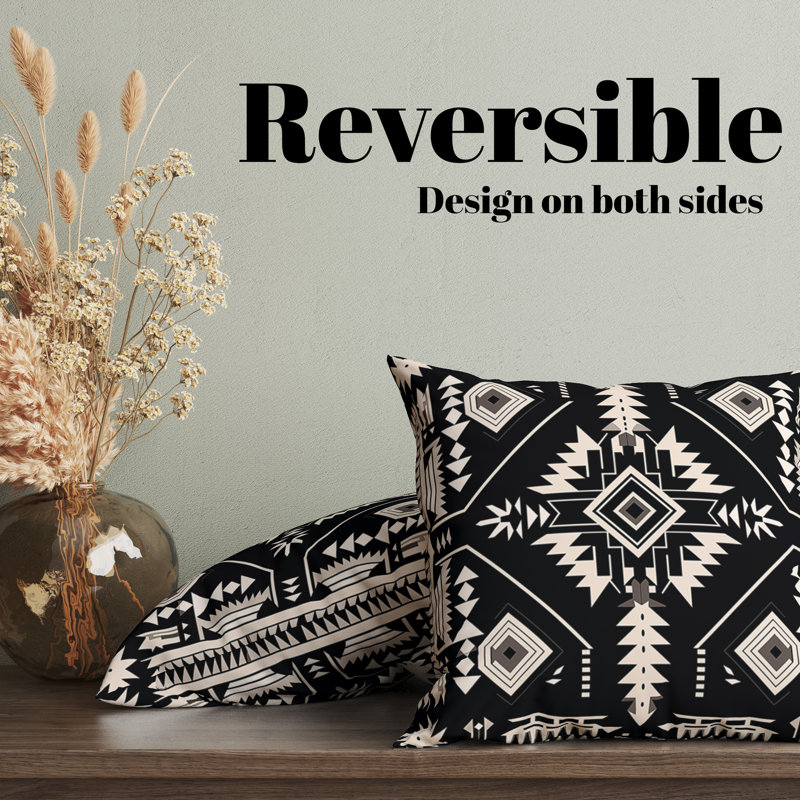 Reversible Pillow Cover, 20"H x 20"W
