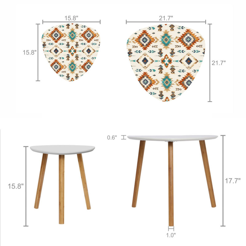 Ensemble de 2 tables basses gigognes Triangle Nesting