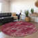Premium Machine Washable Prisco Burgundy Rug