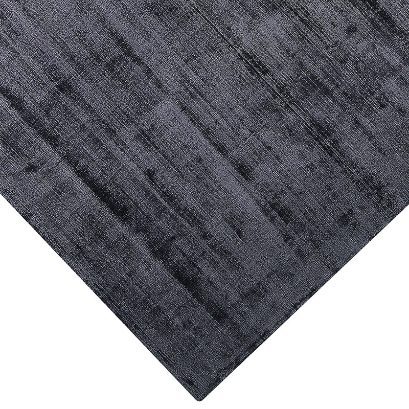 Tapis argenté fait à la main, Rectangle de 8 pi x 10 pi
