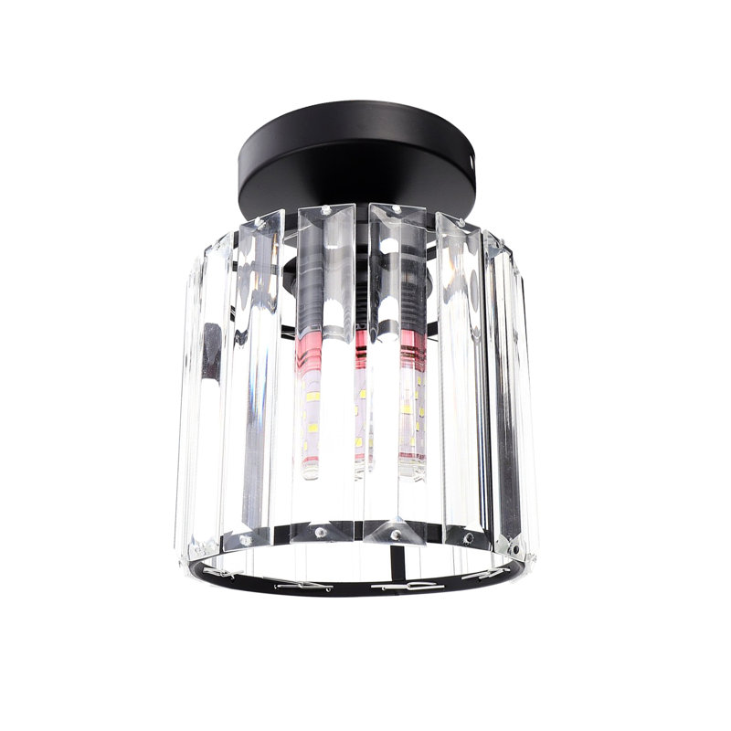 Porcaro Semi Flush Mount, Black