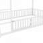 Lit mezzanine avec tablettes, escalier et garde-robe, parfait pour un usage peu encombrant et multifonctionnel dans les chambres ou les dortoirs-215958741