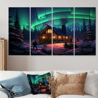 Ensemble d'art mural canadien 4 pièces Boreal