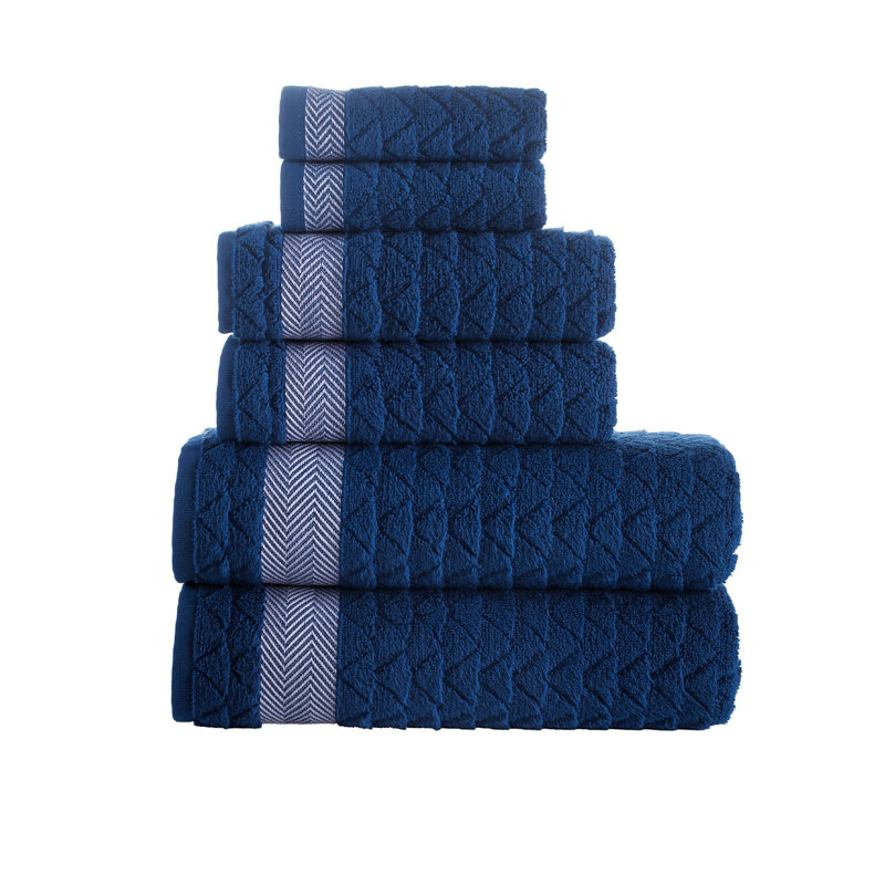 Turkish Cotton Plush Mulit-Size Set, Navy