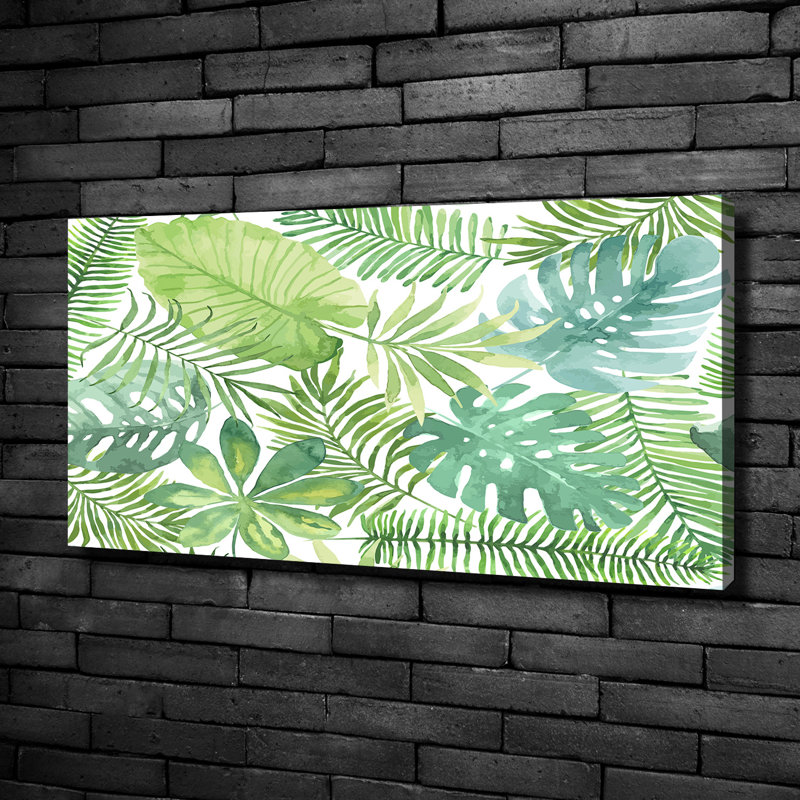Tropical Leaves - Wrapped Canvas Print