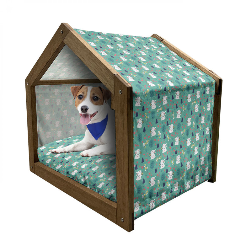Niche pour chien en bois, H 25,59 po x l 29,53 po x P 21,65 po