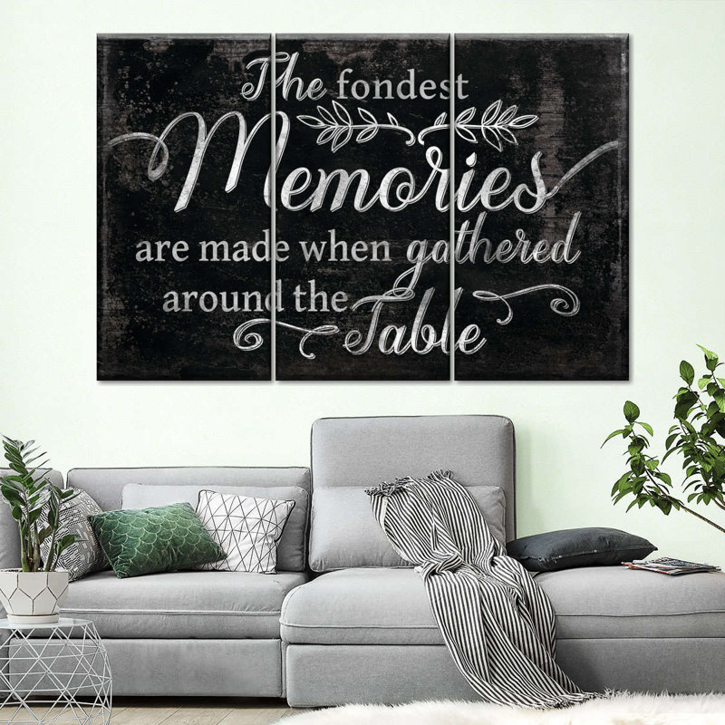 Fondest Memories, 3 pièces, H 24 po x l 38 po x P 1,25 po