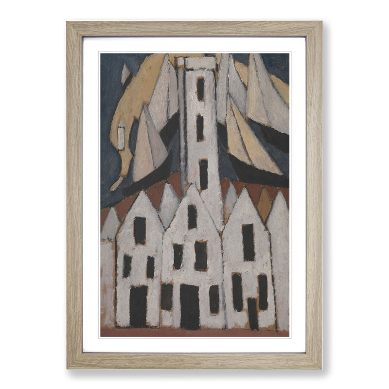 Movement No.5 by Marsden Hartley - Picture Frame Painting, 90cm H x 65cm W x 2cm D, Oak Framed