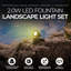  Lampe de paysage à DEL 2.0w avec transformateur et 4 disques colorés