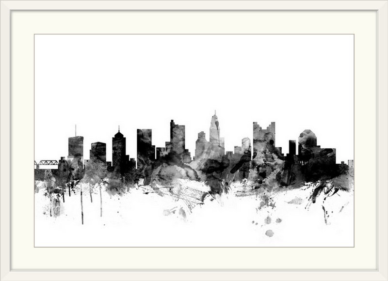Francy " Columbus Ohio Skyline " by Michael Tompsett Ebern Designs 