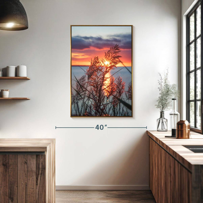 Potentiel exaltant, Cadre flottant doré, 27 po x 40 po
