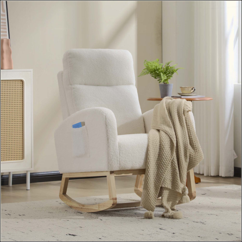 Chaise berçante Modern, Blanc