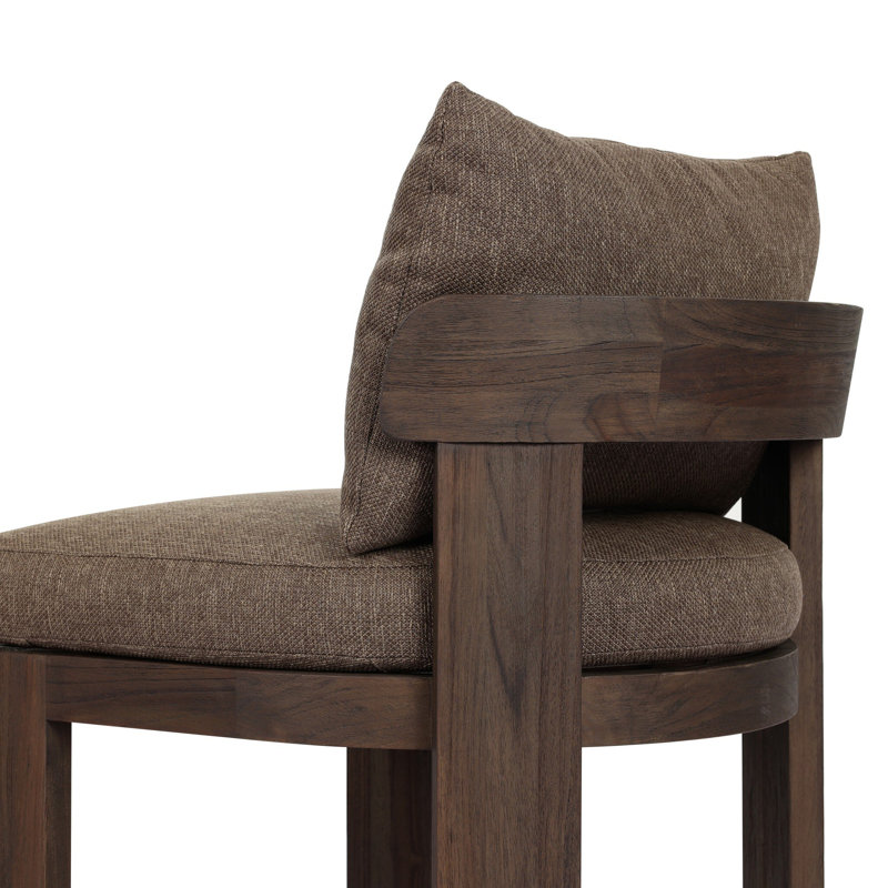 Jackson Outdoor Teak Dining Side Chair, Ellor Brown