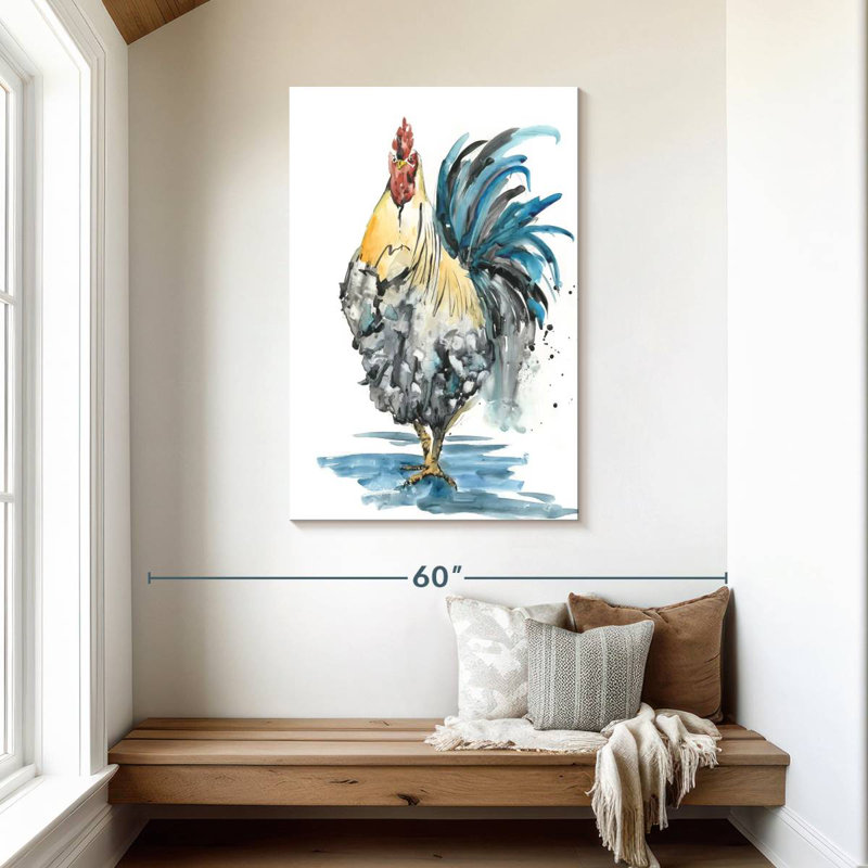 Brampt Rooster Splash II, 45" H x 30" W