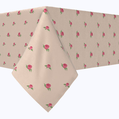 Rectangular Floral Cotton Table Runner