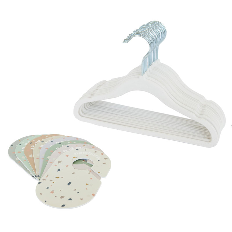 Ensemble de 15 cintres pour bébé - 3 cintres crème - Terrazzo
