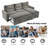 Sorelli Upholstered U-Shaped Sectional Reversible
