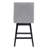Lark Manor™ Counter Stools,26"360 Free Swivel Counter Height Bar Stools With High Back For Bar And Kitchen Island,Set Of 1,Performance Fabric In Charcoal Gray-1533969009