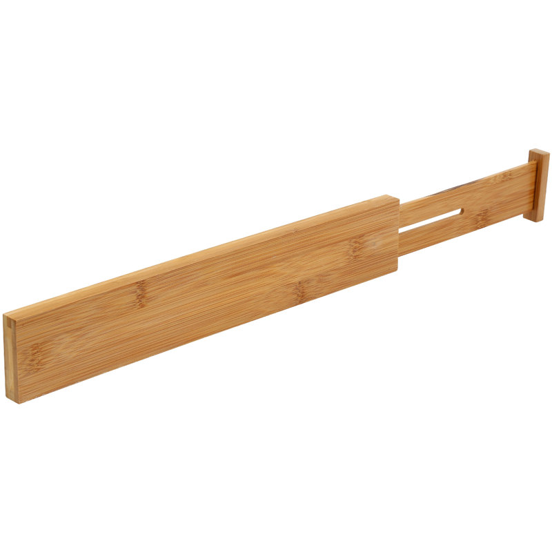 , 19.5 in. Length x 2.5 in. Height x .75 in. Width Ybm Home Kitchen Drawer Organizer And Divider Keeps Silverware And Utensils Organized, 100% Bamboo Cutlery Separator