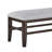 1-Piece Bench Dining Room Use Room Wooden Frame In Gray Finish Upholstered Design Seat