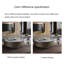 Table ronde légère et luxueuse